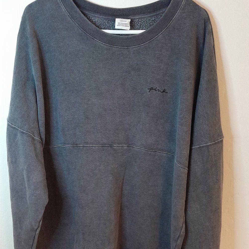 Love Pink Victoria Secrets Grey Sweatshirt Large